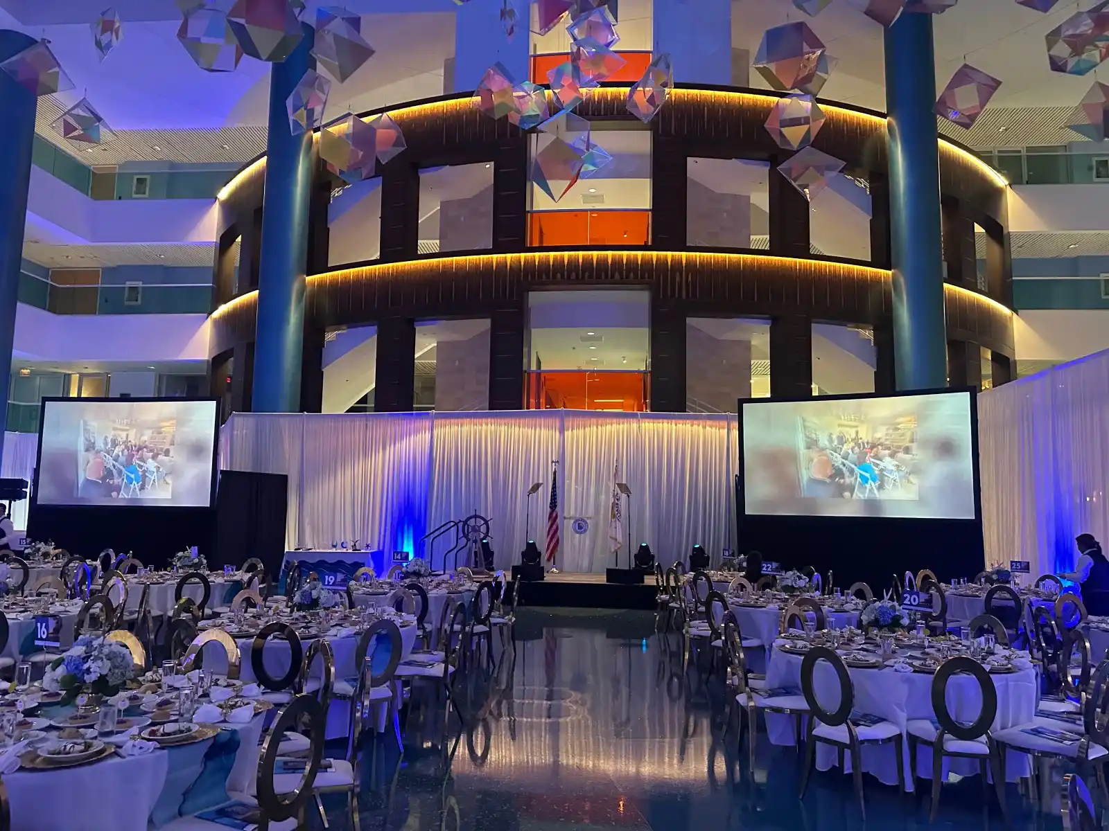 A Full Moon Creative production team running video, audio, and live event coverage together on one South Florida event